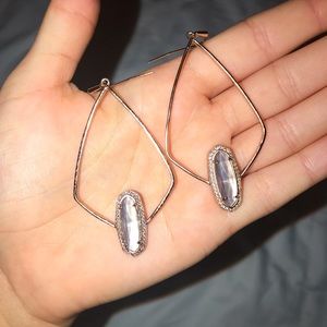 Kendra Scott Rose Gold tear drop earring